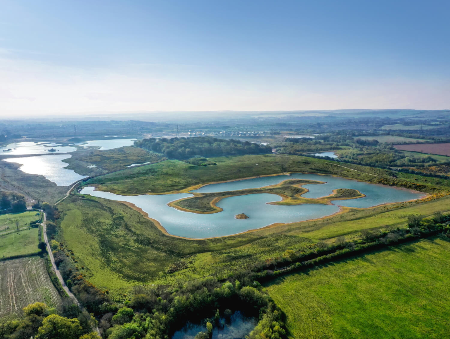 The view over Osprey Island at Silverlake Dorset