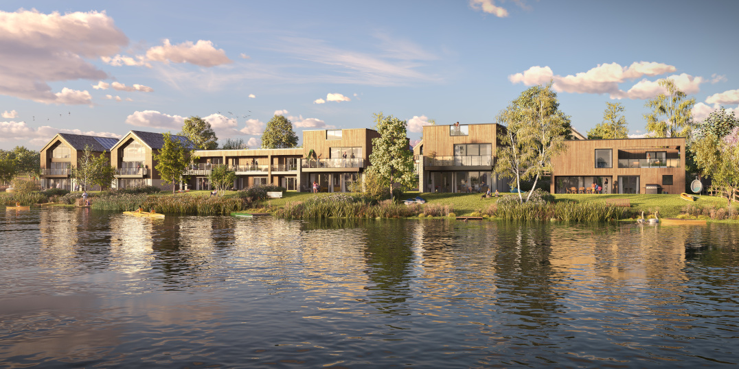 Lakeside homes at Silverlake