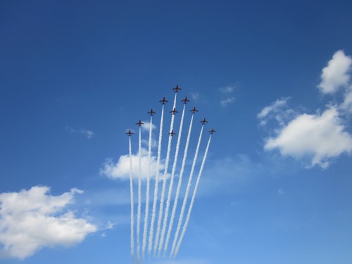 The Red Arrows at the Bournemouth Air Festival