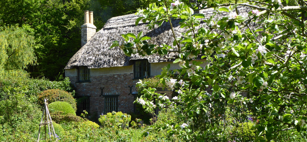 Hardy's Cottage, with a garden in front